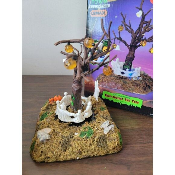 Lemax 2004 ring around the tree AS IS spooky town Halloween Village accessory de - Picture 3 of 6